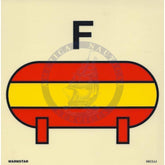 Marine Fire Sign, IMO Fire Control Symbol: Fixed Foam Fire Extinguishing Installation